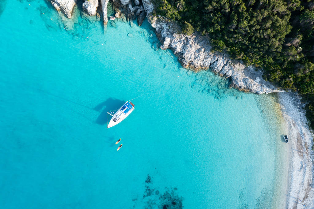 Sailing in Corfu